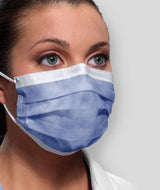 McKesson Pleated Disposable Procedure Mask, Blue  ASTM Level 1